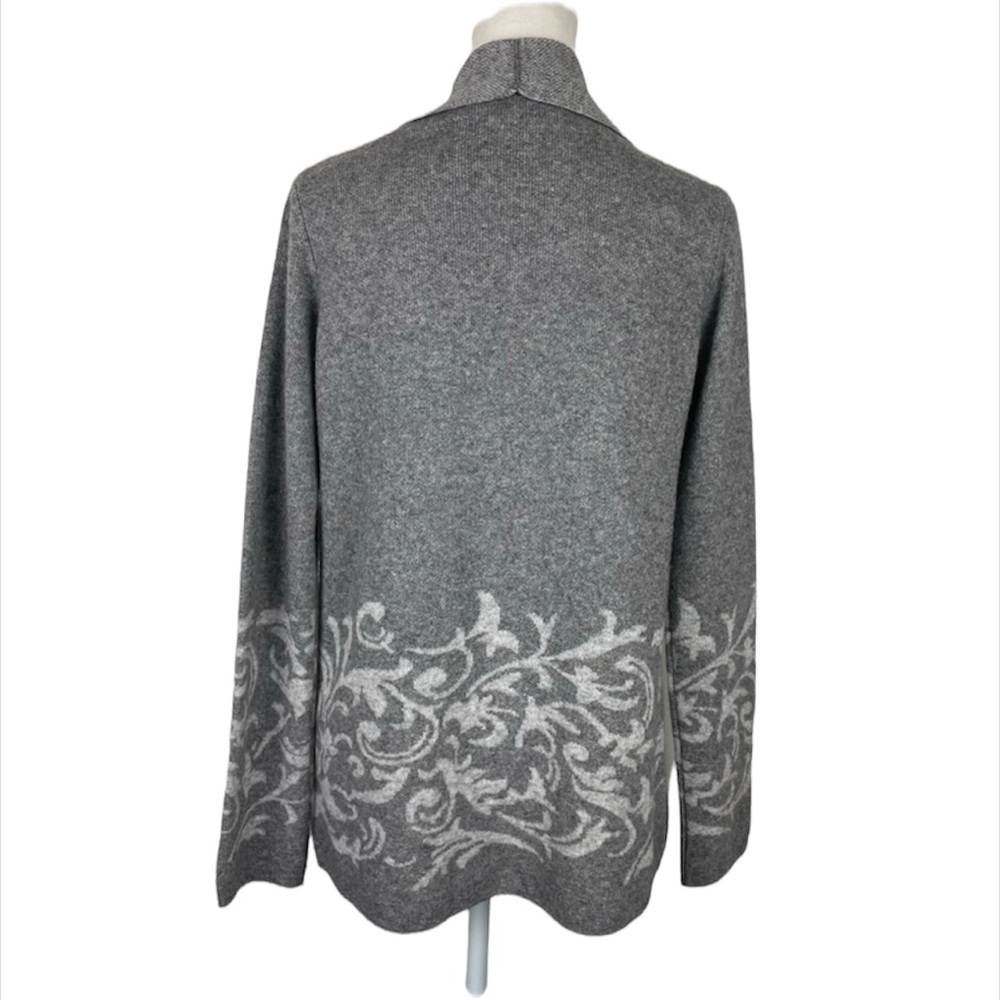 Cashmere Wool Cardigan Open Drape Bendetta B Size Small Gray - Picture 5 of 12